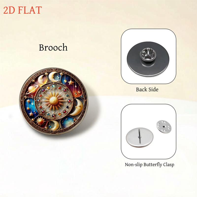 5pcs Solar System & Celestial-Themed Women's Jewellery Set